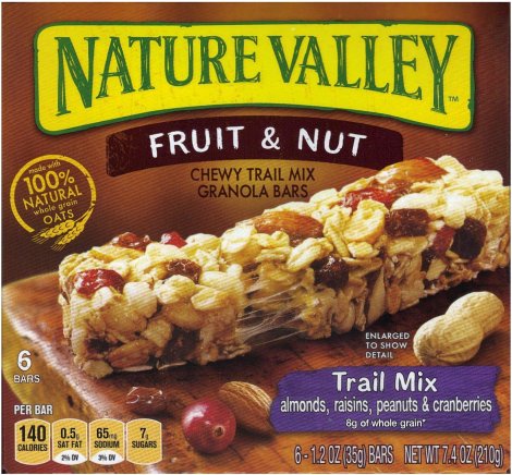 (image for) NATURE VALLEY FRUIT & NUT TRAIL MIX GRANOLA BAR